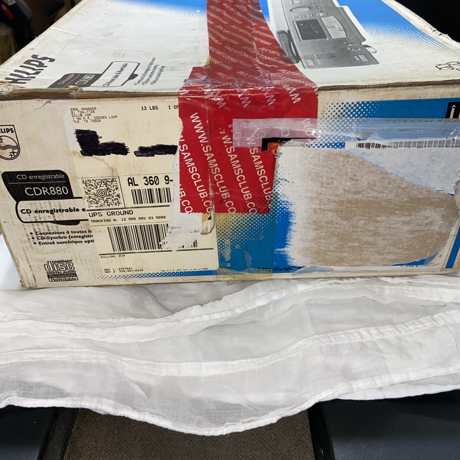 💯Philips CDR880 CD Recorder NOS. Opened Box to check condition never used.💯