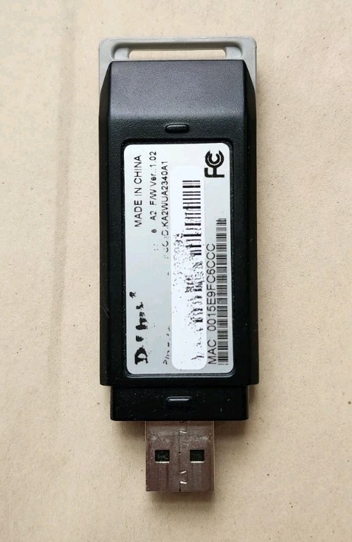 D-Link WUA-2340 Wireless USB WiFi Adapter w/ Base Stand Dock Cradle - Tested