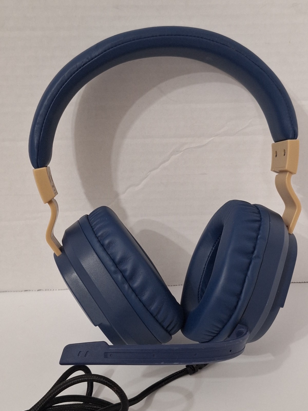 ELCTHUNDER Gaming Headset with Microphone Wired Blue Adjustable Gamer