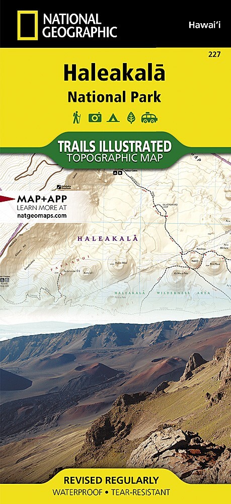 National Geographic Haleakala National Park Trails Illustrated Topo Map #227
