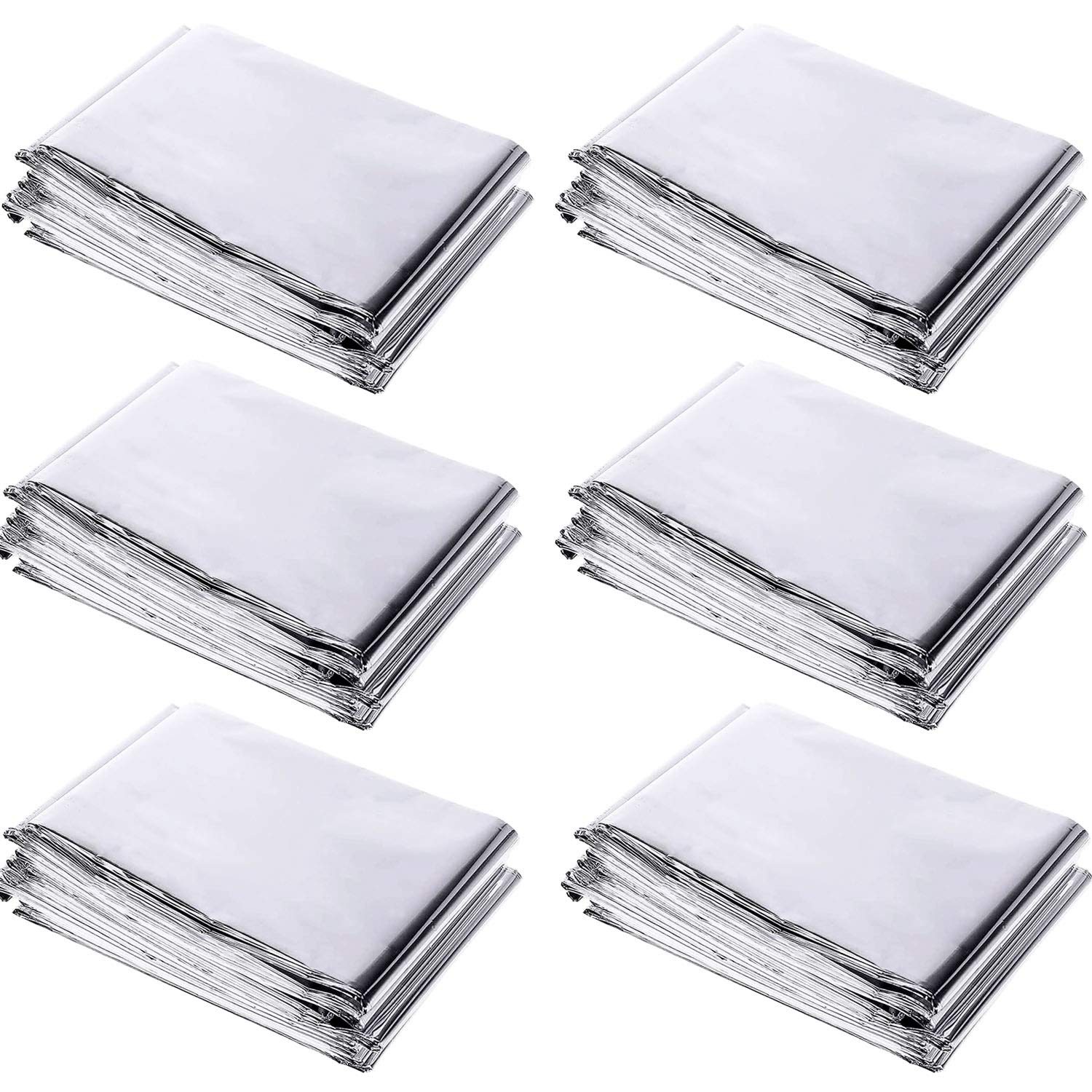 6 Pack High Silver Reflective Mylar Film, Garden Greenhouse Covering Foil Sheets