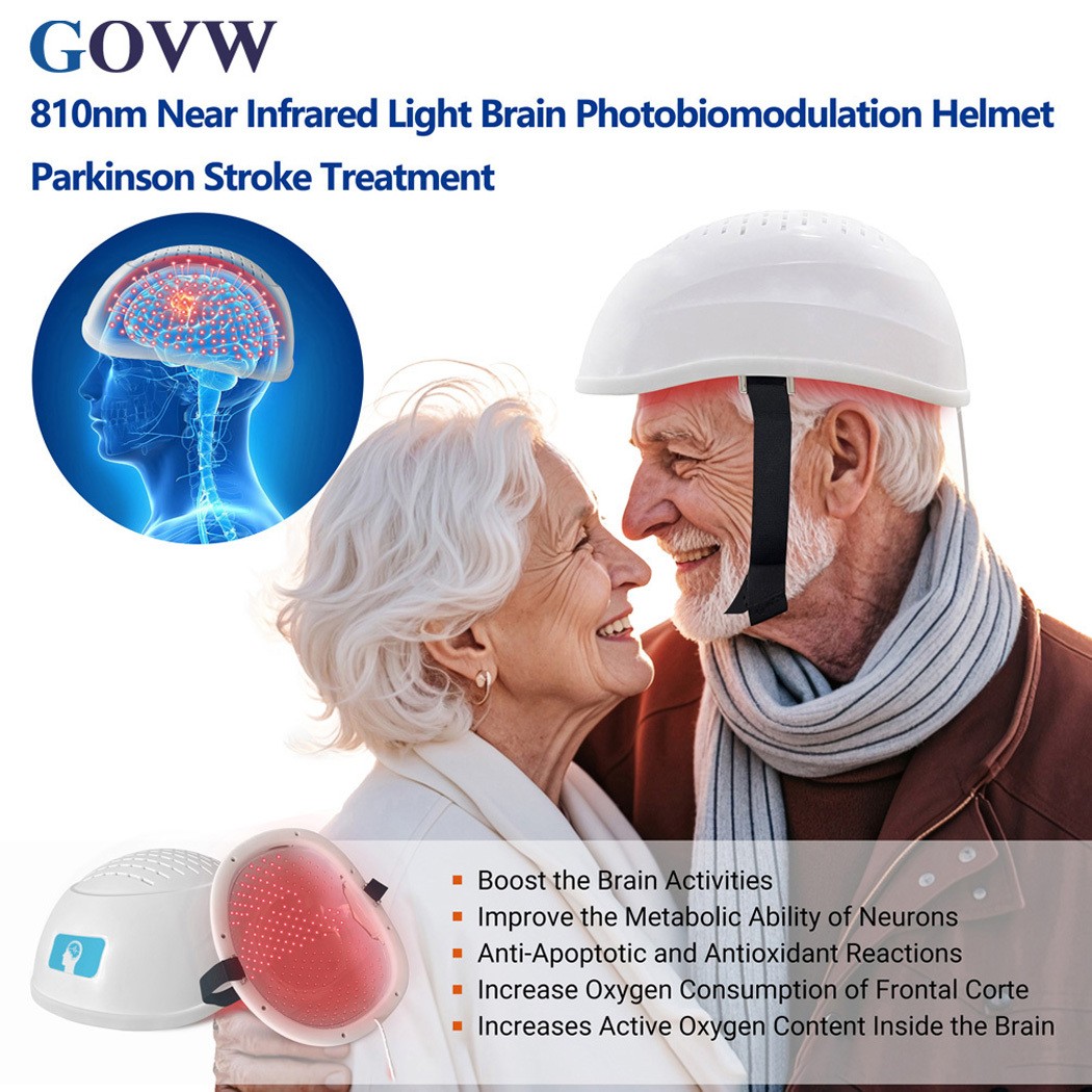 810nm Near Infrared Light Helmet for Parkinson Alzheimer Stroke Brain Treatment