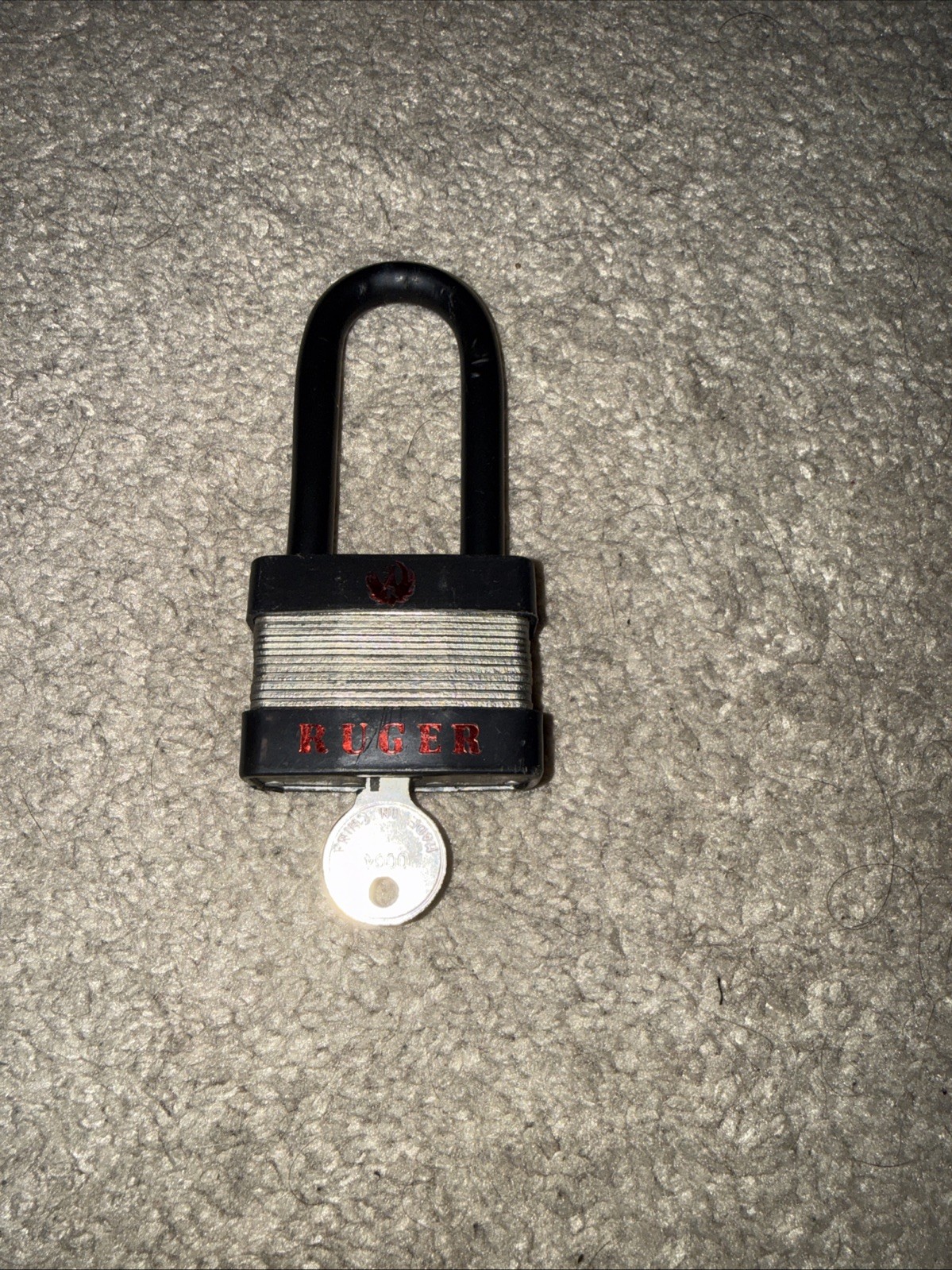 Ruger Logo Long Pistol Lock Padlock 5025 w/ 2 Keys Firearm Gun Rifles NEW
