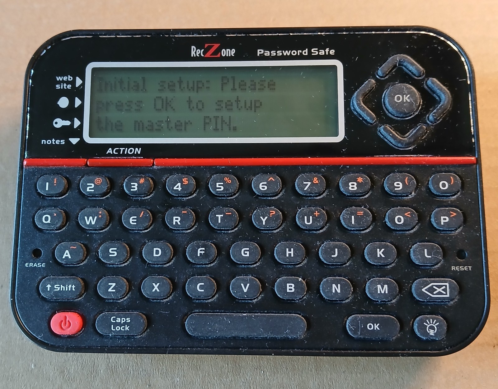 RecZone Password Safe - Black (595)