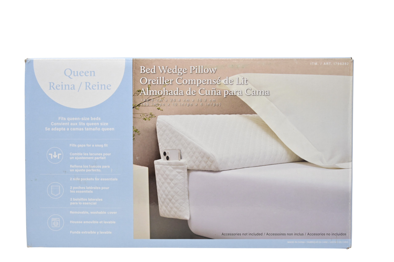 Essential Comfort Bed Wedge Pillow Queen Size