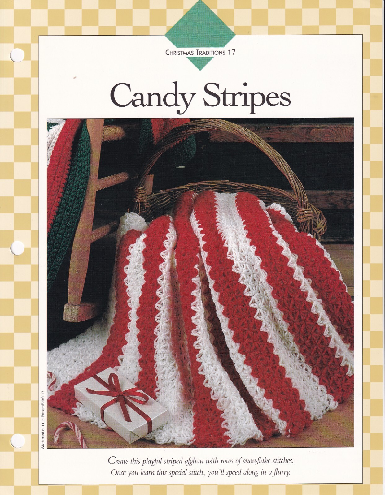 CANDY STRIPES Afghan Crochet Pattern Vanna's Afghan Crochet Club