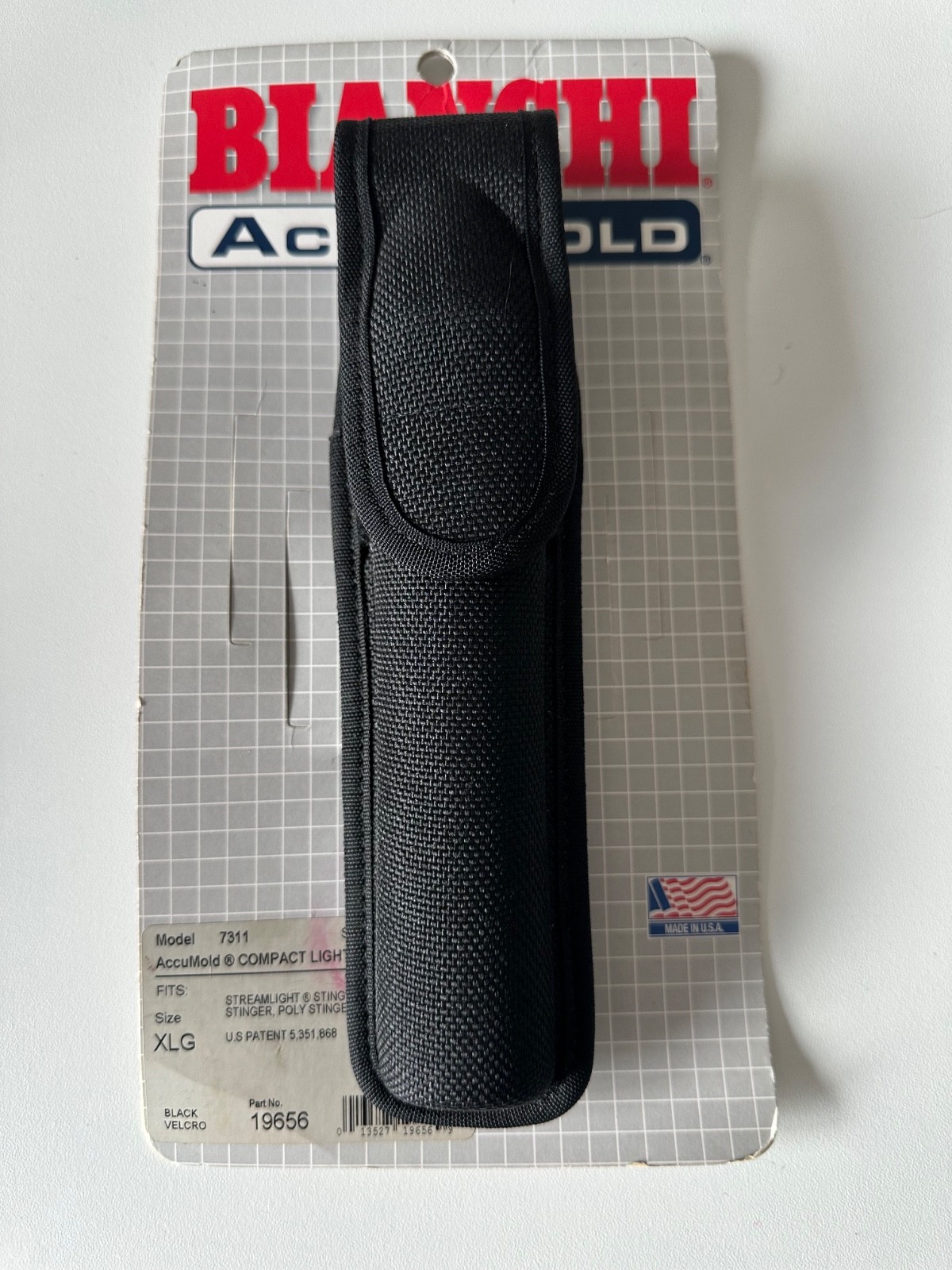 Bianchi Nylon Compact Light Pouch Size XLG Hook And Loop (7311) NEW
