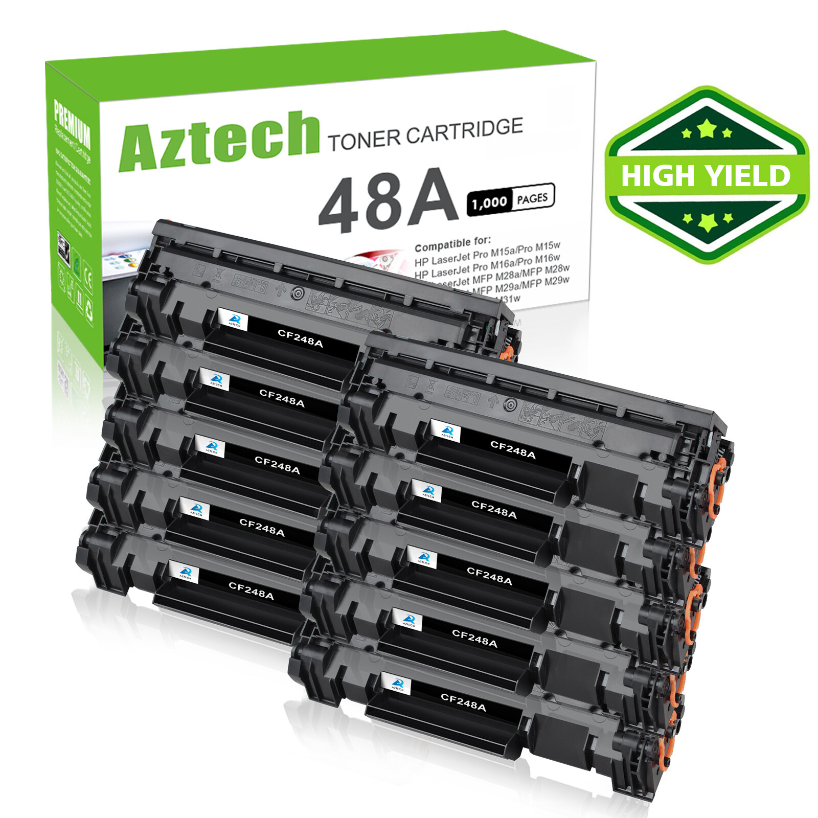 CF248A Toner Cartridge Compatible For HP 48A Laserjet Pro M16A MFP M29W M28A Lot