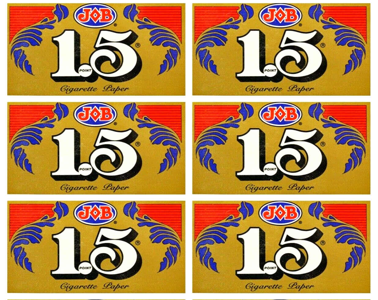 6x JOB Gold 1 1/2 1.5 Rolling Papers  *Great Prices* *USA SHIPPING INCLUDED*!