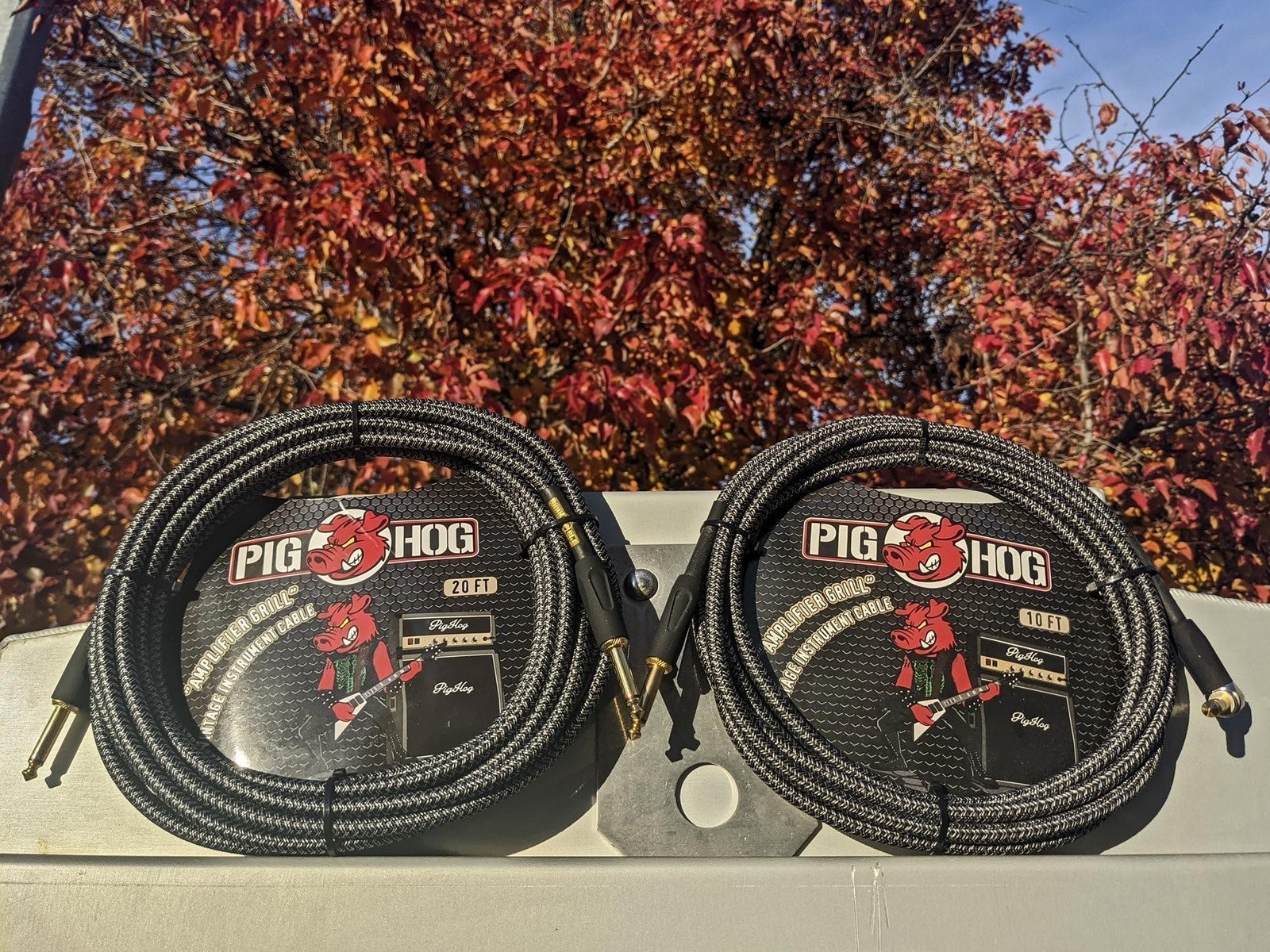 Pig Hog Vintage Serie Instrumentenkabel, Amplifier Grill, 3m/10ft, 6.35...
