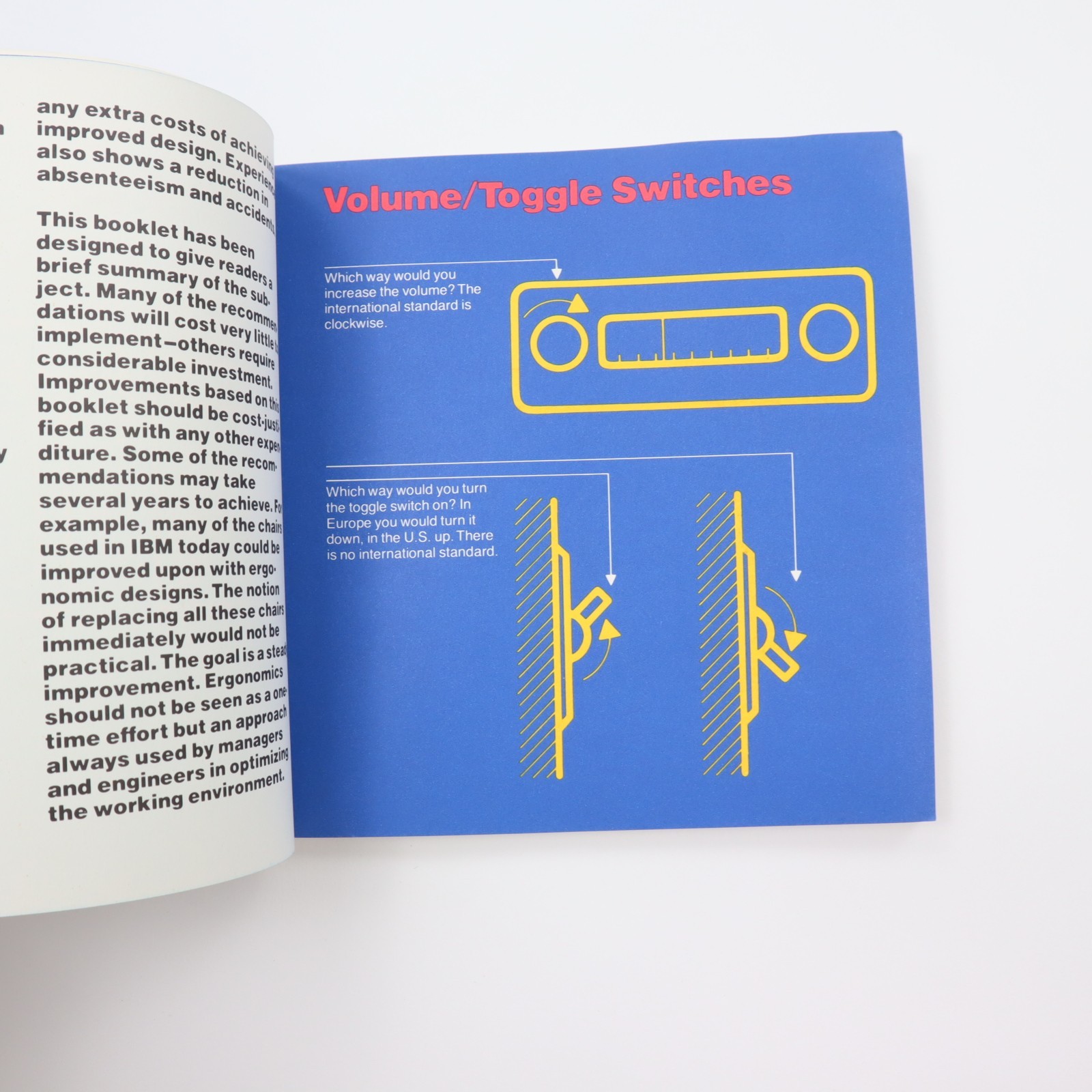 Vintage IBM Ergonomics Handbook 80-Page Pamphlet