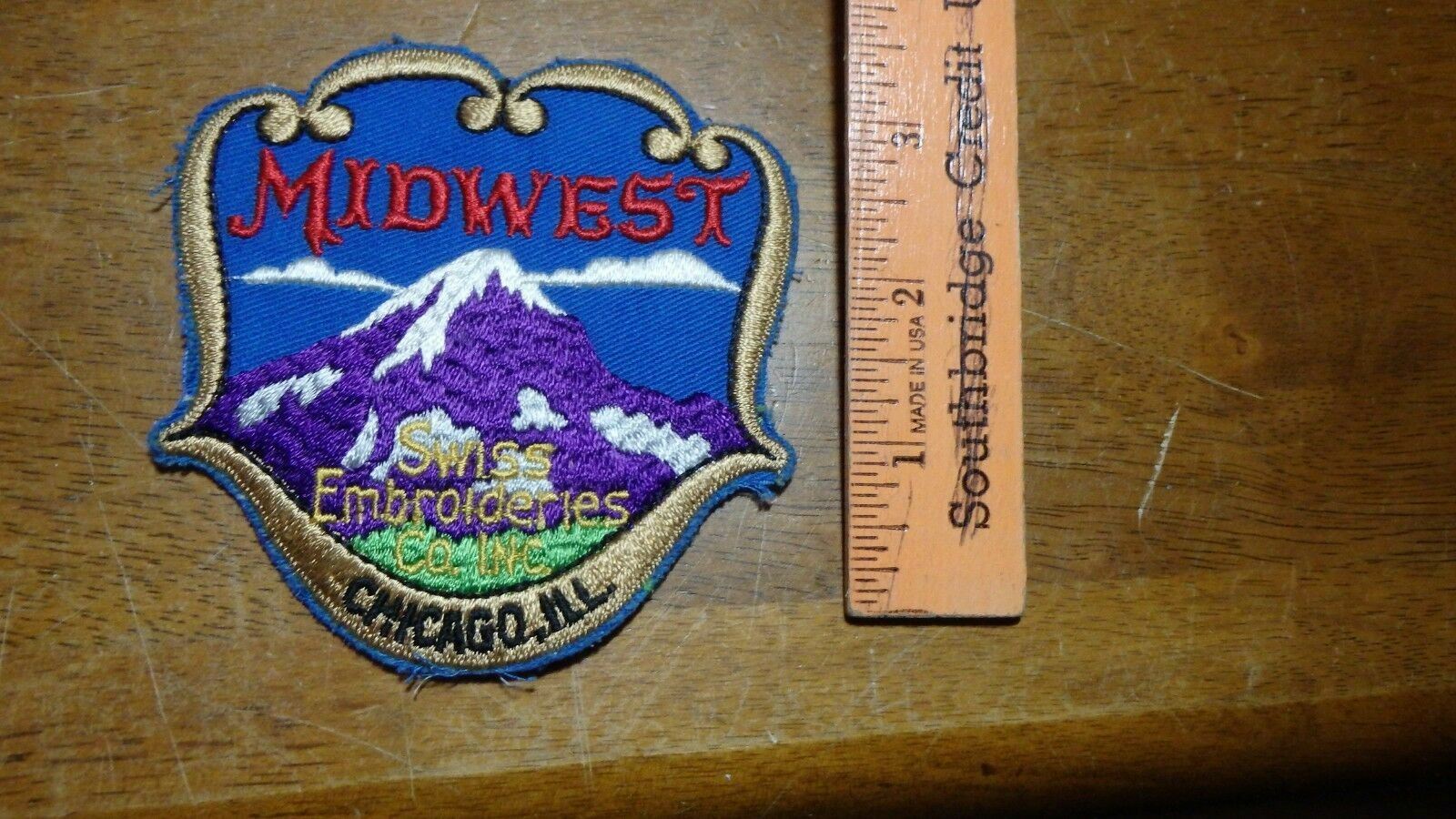 MID WEST WISS EMBROIDERIES  CHICAGO ILLINOIS   PATCH    BX H #14