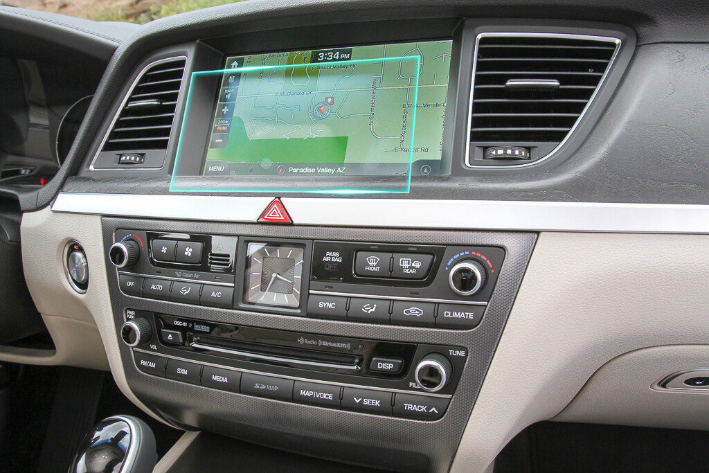 Crystal Clear Screen Protector for 2015 Hyundai Genesis Vehicle Navigation