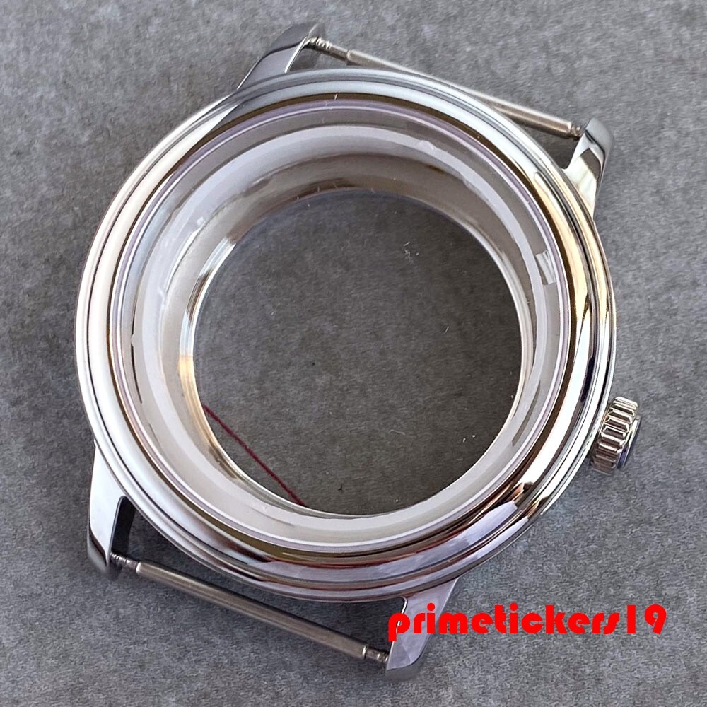 Polished 40mm 316L Steel Watch Case Sapphire Fit NH35 NH36 NH38 ETA2824 PT5000