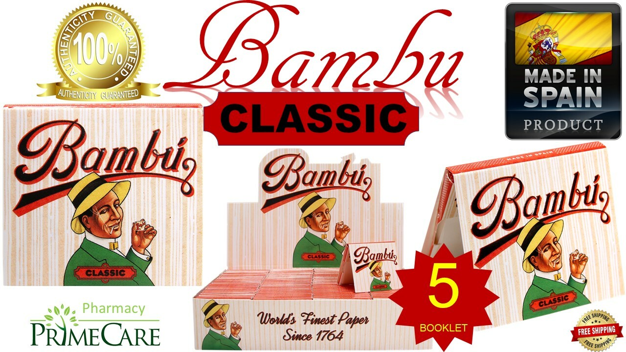 Authentic Bambu CLASSIC Regular World's Finest Rolling Paper 33 Leaves (SPAIN) 5