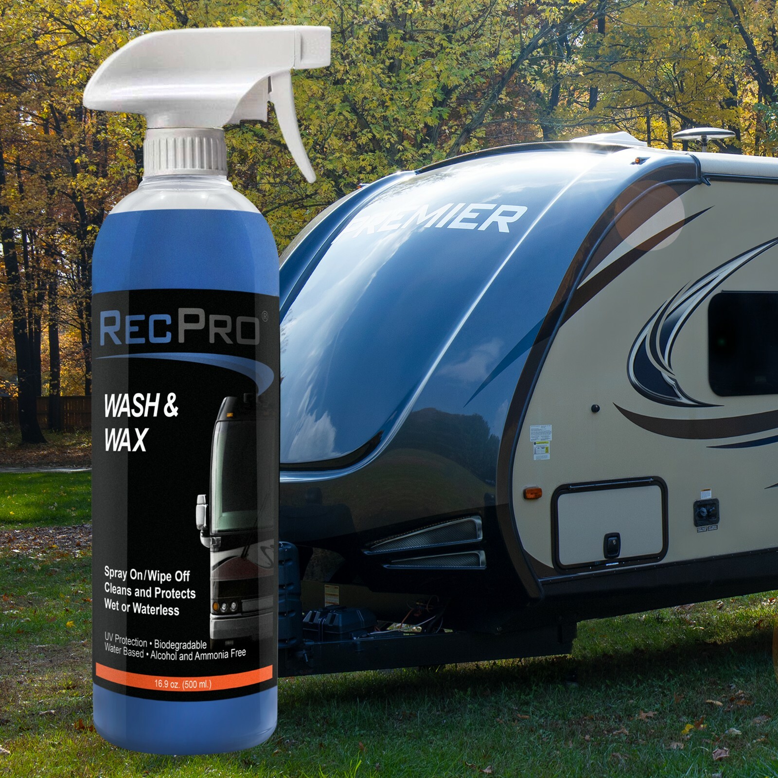 RecPro RV Wash and Wax Interior/Exterior Cleaner and Protectant Made in USA