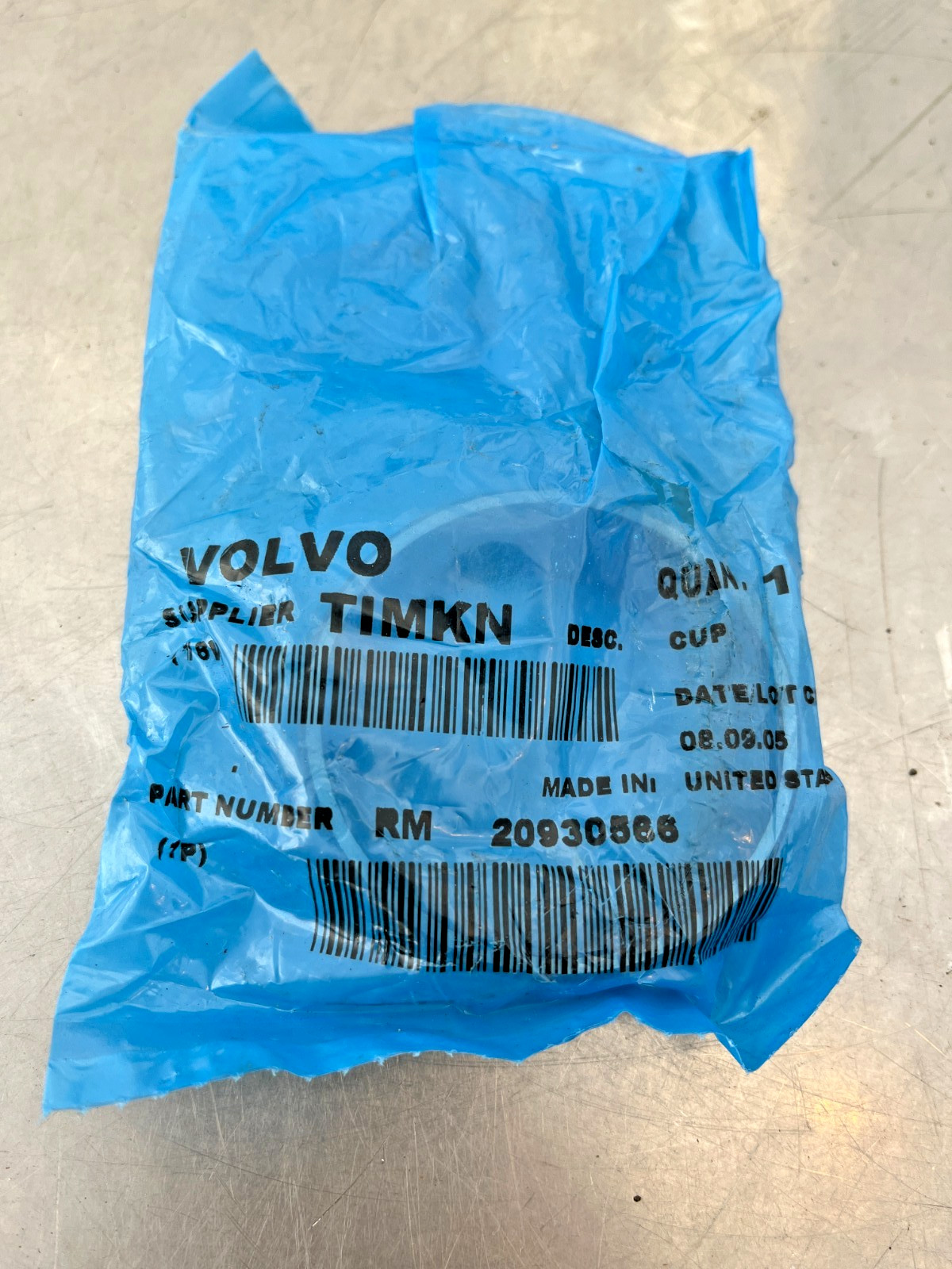20930566  GENUINE OEM  Volvo  BEARING CUP   Ingersoll Rand  RM20930566