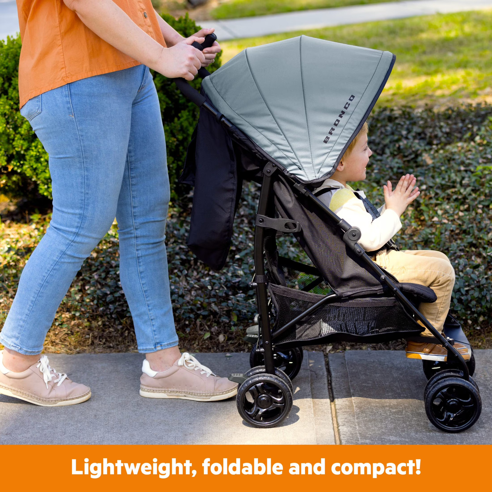 Ford Bronco HighGear Stroller by Bright Starts, Area 51 Blue/Green