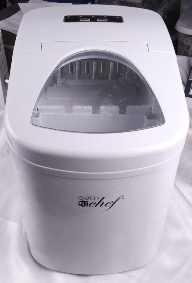 Deco Chef Portable Compact Ice Maker, 26 lb cap., white DCIMWHT, *dent
