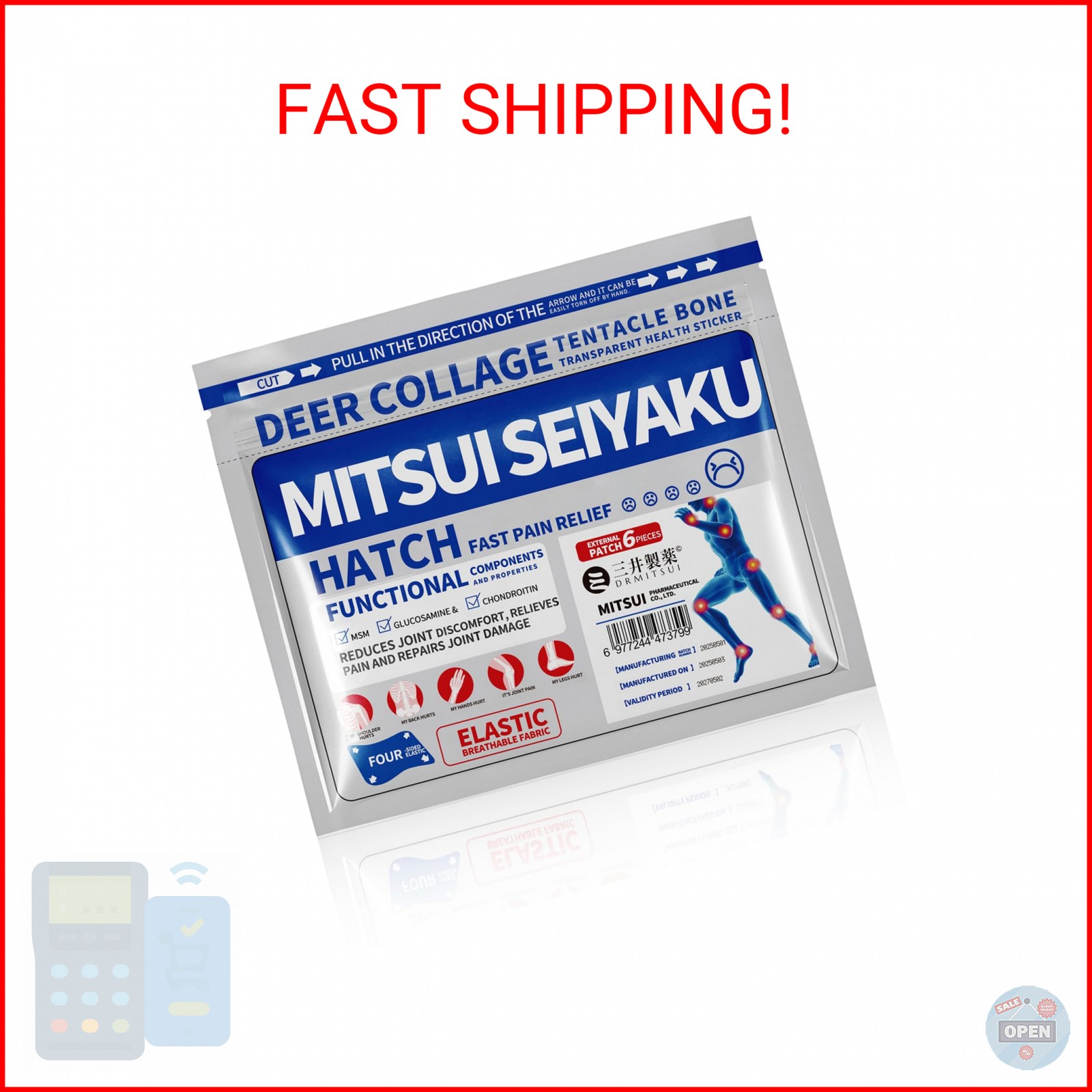 Pain Relief Patch, DRMITSUI Patches for Back, Neck, Shoulder and Knee Discomfort