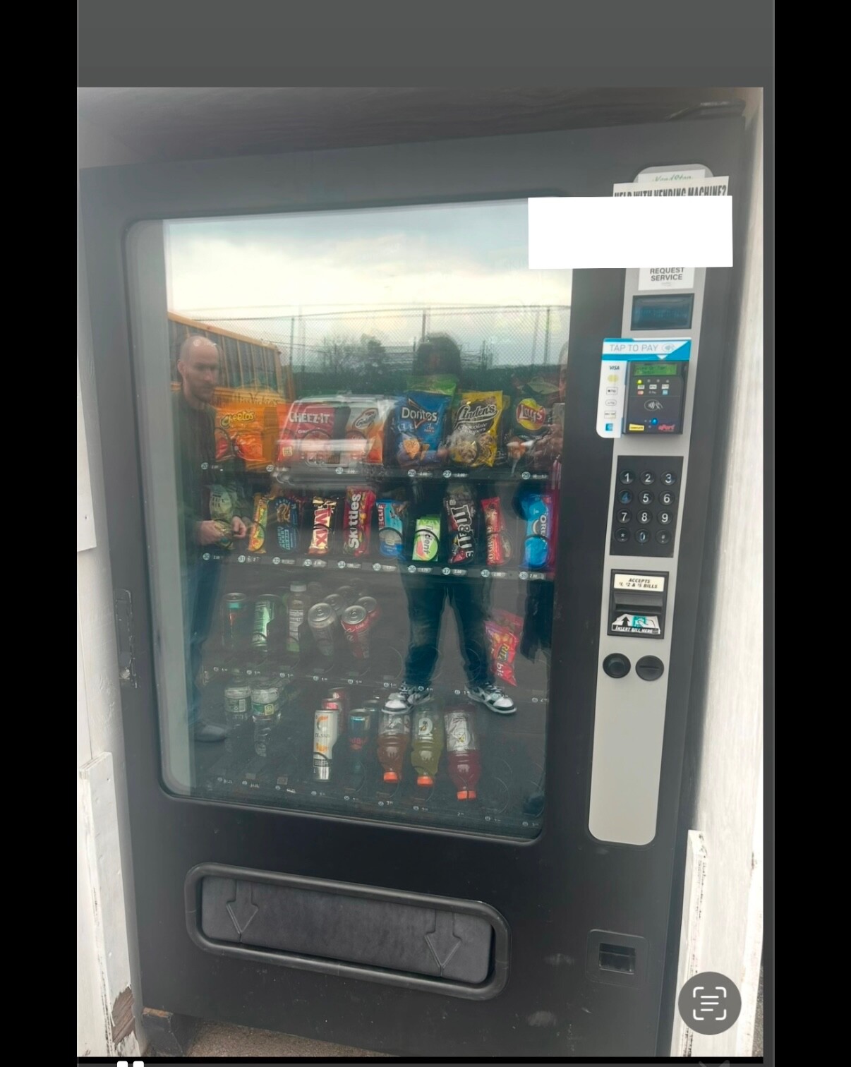 Vending machine with location