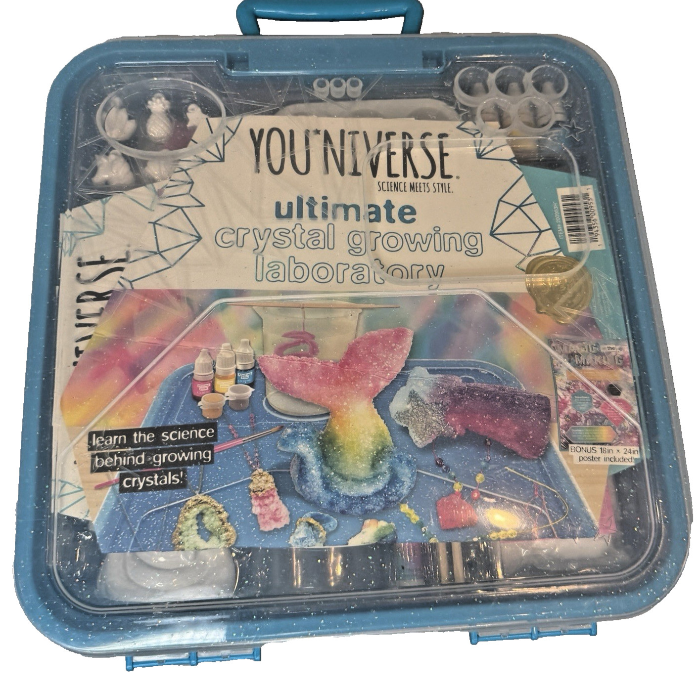 YOUniverse Ultimate Crystal Growing Lab, Science Kit, Boys and Girls, STEM