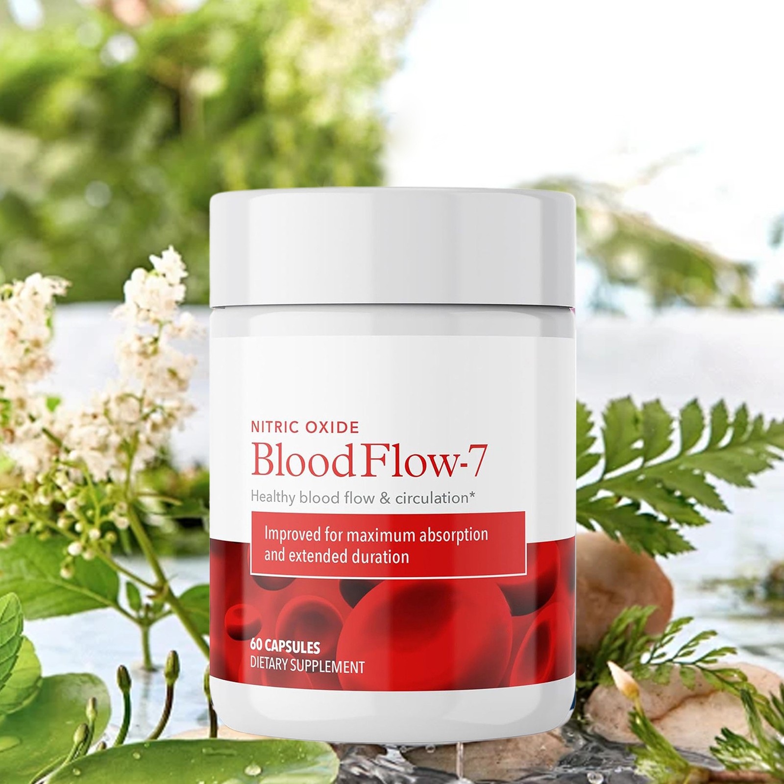 Juvenon BloodFlow-7 Nitric Oxide Supplement - 60 Capsules