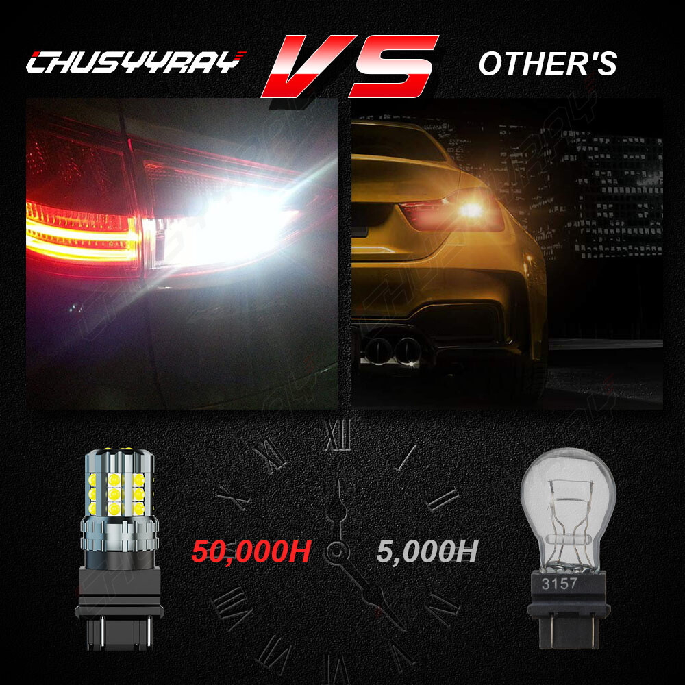6000K LED Backup Reverse Light Bulbs White for Chevy Silverado 1500 1999-2013