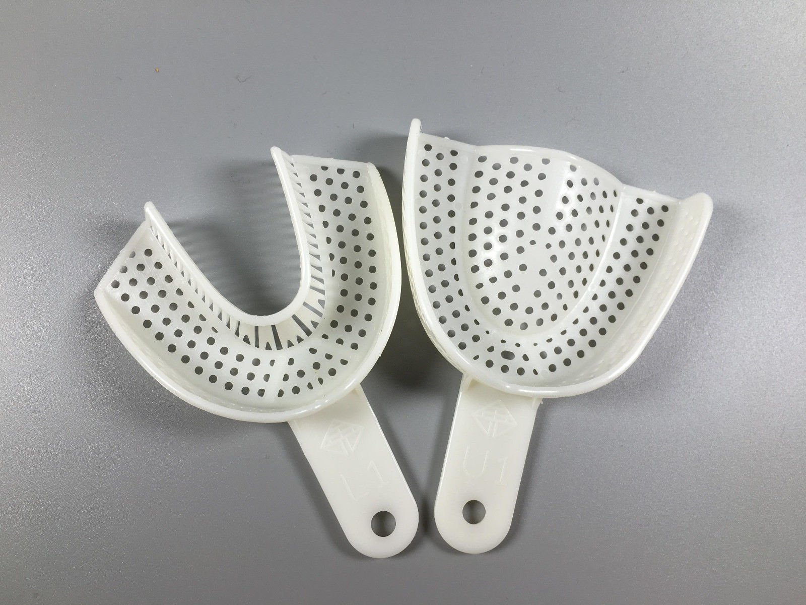 10Pcs Dental Impression Trays Disposable Tray L/M/S Crown Bridge Quadrant