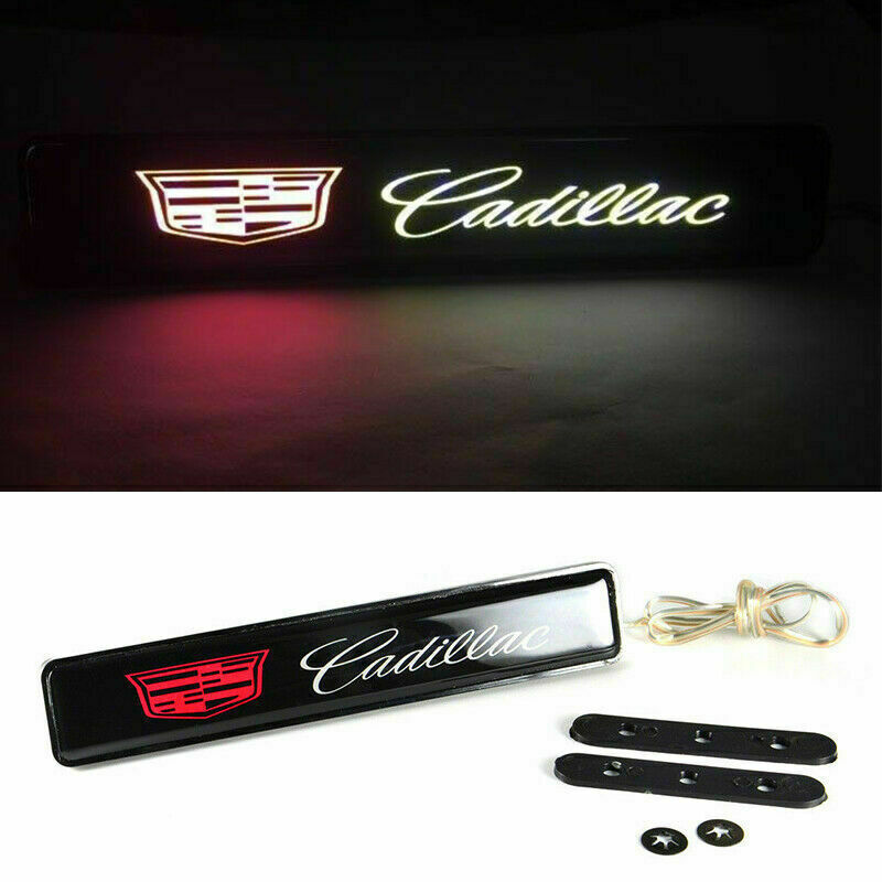 1X NEW CADILLAC LED Logo Light Car For Front Grille Badge Illuminated Decal