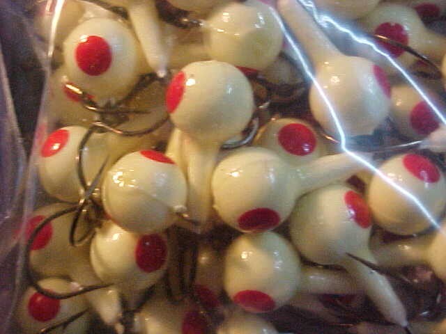 100 NEW SIZE 2 FLOATING JIG HEADS 1/4 WALLEYE JIGS OZ. ASSORTMENT #11