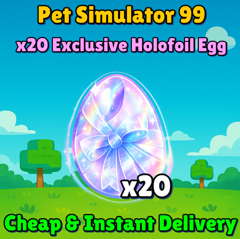 [🟢ONLINE ] x20 Exclusive Holofoil Egg | Pet Simulator 99 | ps99 | pet sim