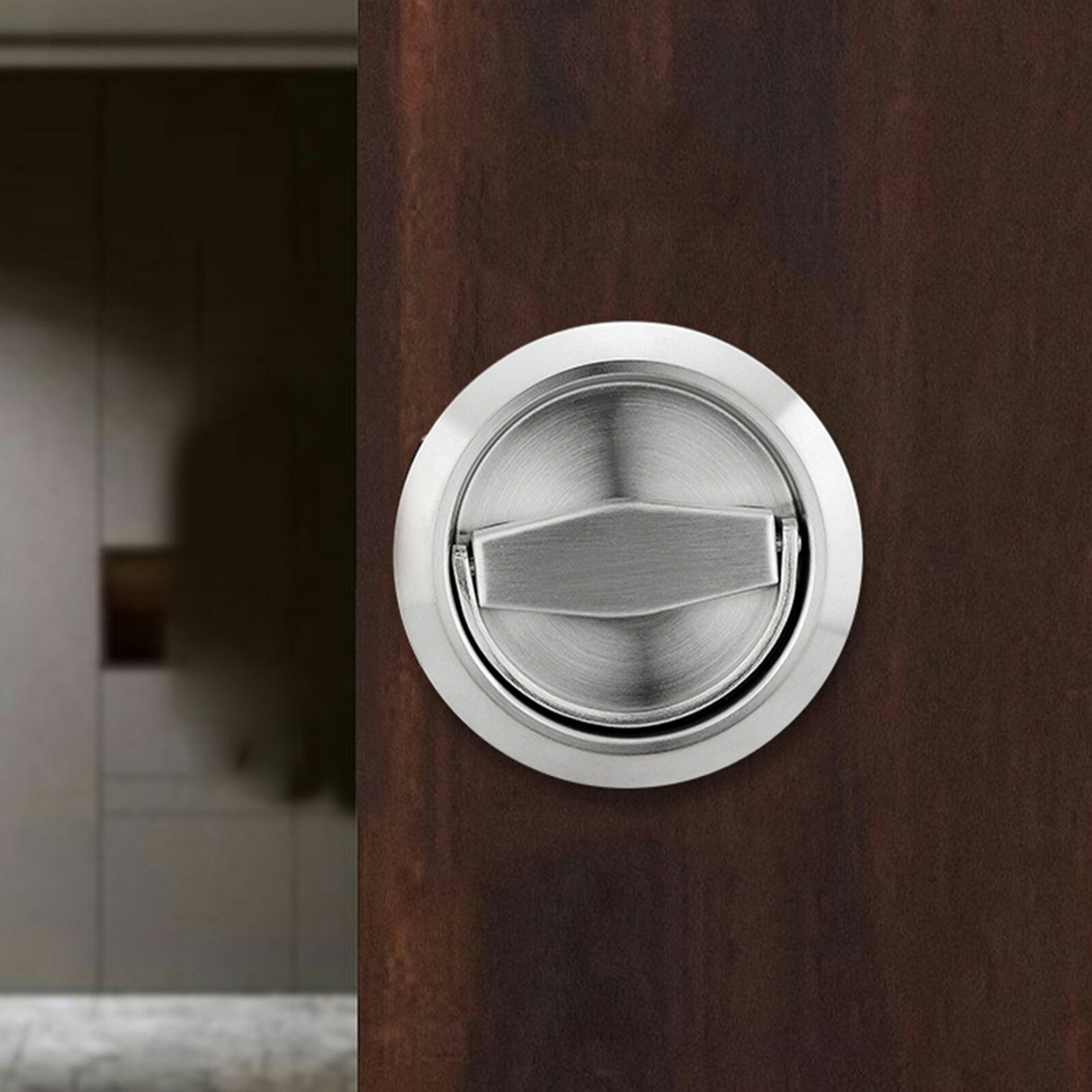 Stainless 304 Door Locks Recessed Cup Handle Privacy Door Knob Locks Flush Pull