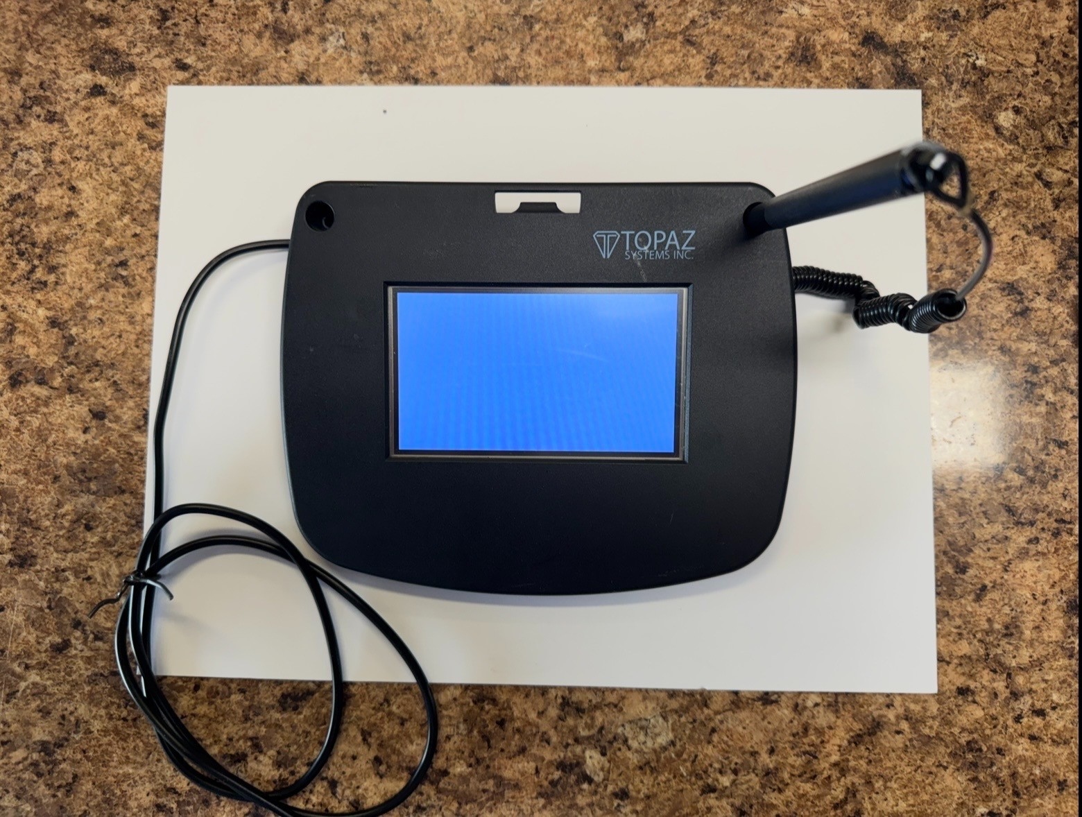 Topaz Systems T-LBK43LC-HSB-R Signature Capture Pad - Black