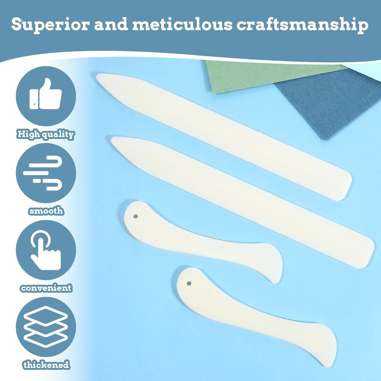 4 Pcs Bone Folders, Crease Makers Scoring Tool Creaser Set Folding Scoring