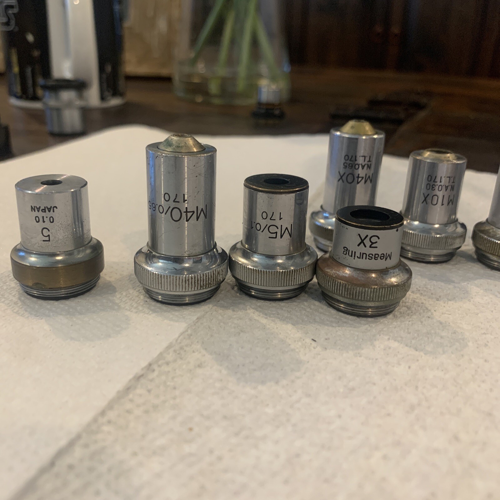 LOT OF 8 UNITRON Objectives