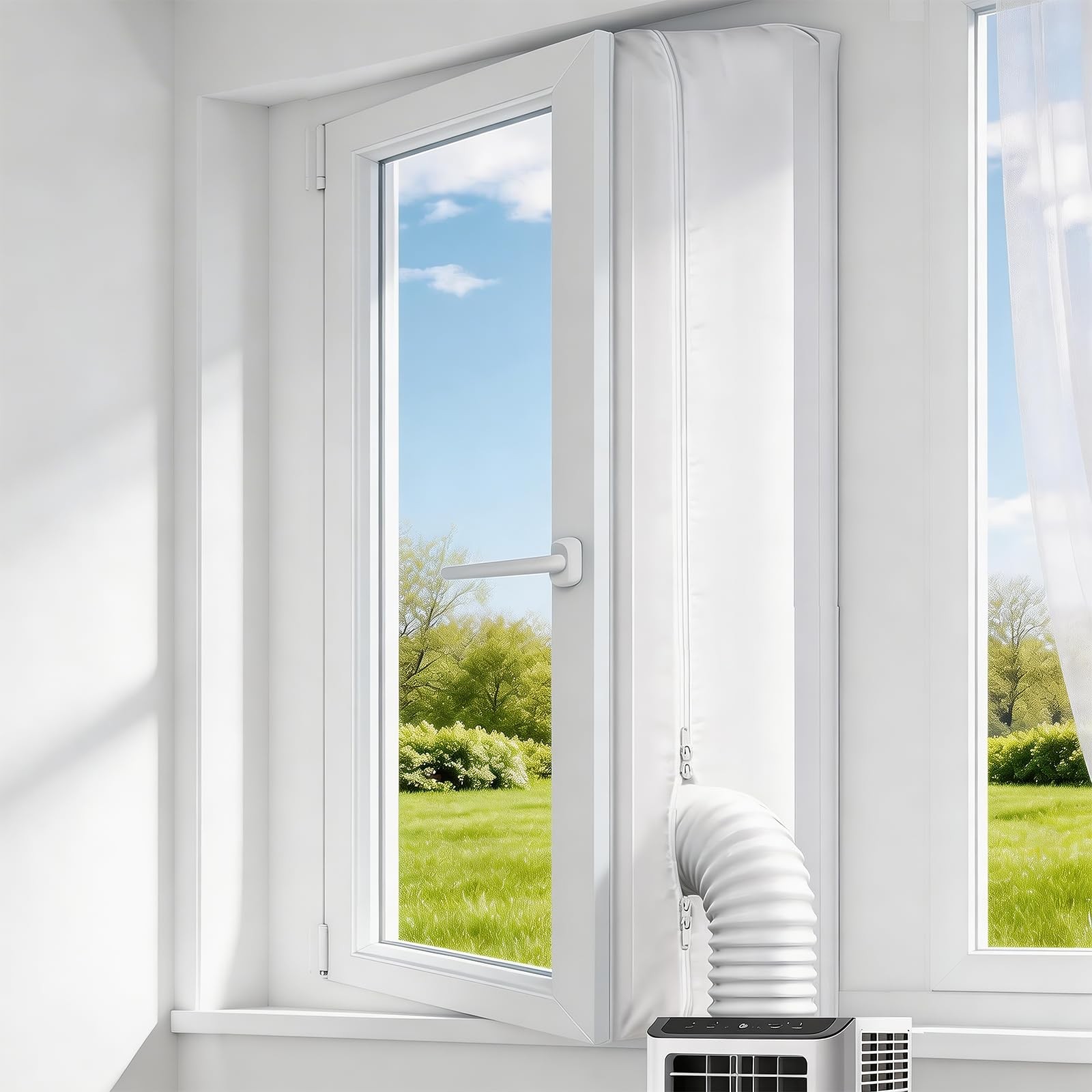 Gruntbear Portable Air Conditioner Window Seal Kit, 400CM 400CM, White