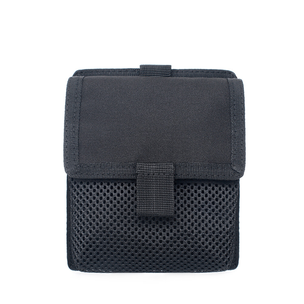 Tactical Hook & Loop Molle Patch Converter Adapter with Kit Bag Utility Pouch