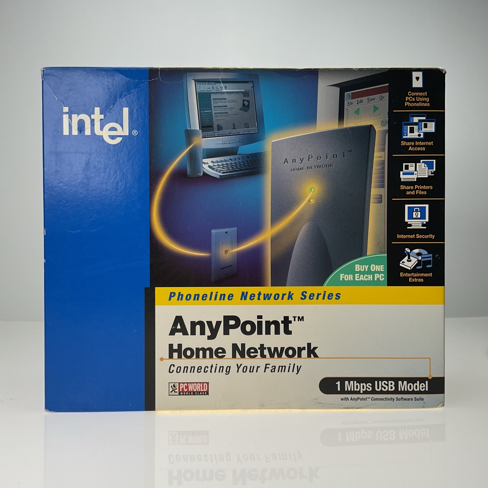 Intel Phoneline Network Series AnyPoint Home Network 1 Mbps USB Model