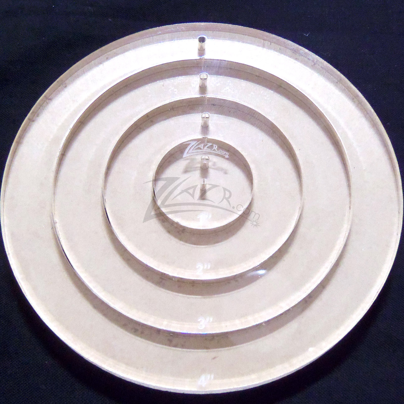 1/4" Circle Acrylic Template Plastic Nested Stencil Quilting 1,2,3+4" Clear USA!