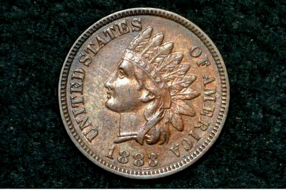 1883 Indian Head Cent * XF+ / AU * FULL LIBERTY *Clear Obverse Doubling DDO * PL