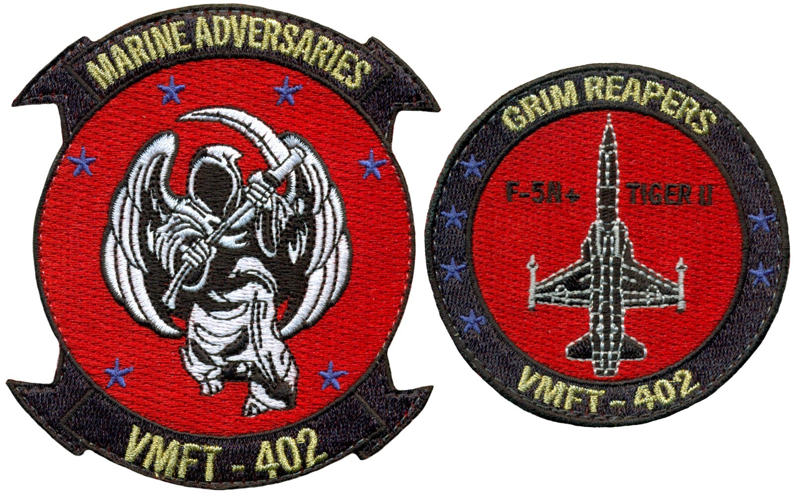 USMC MARINE FIGHTER TRAINING SQUADRON 402 (VMFT-402) PATCH SET