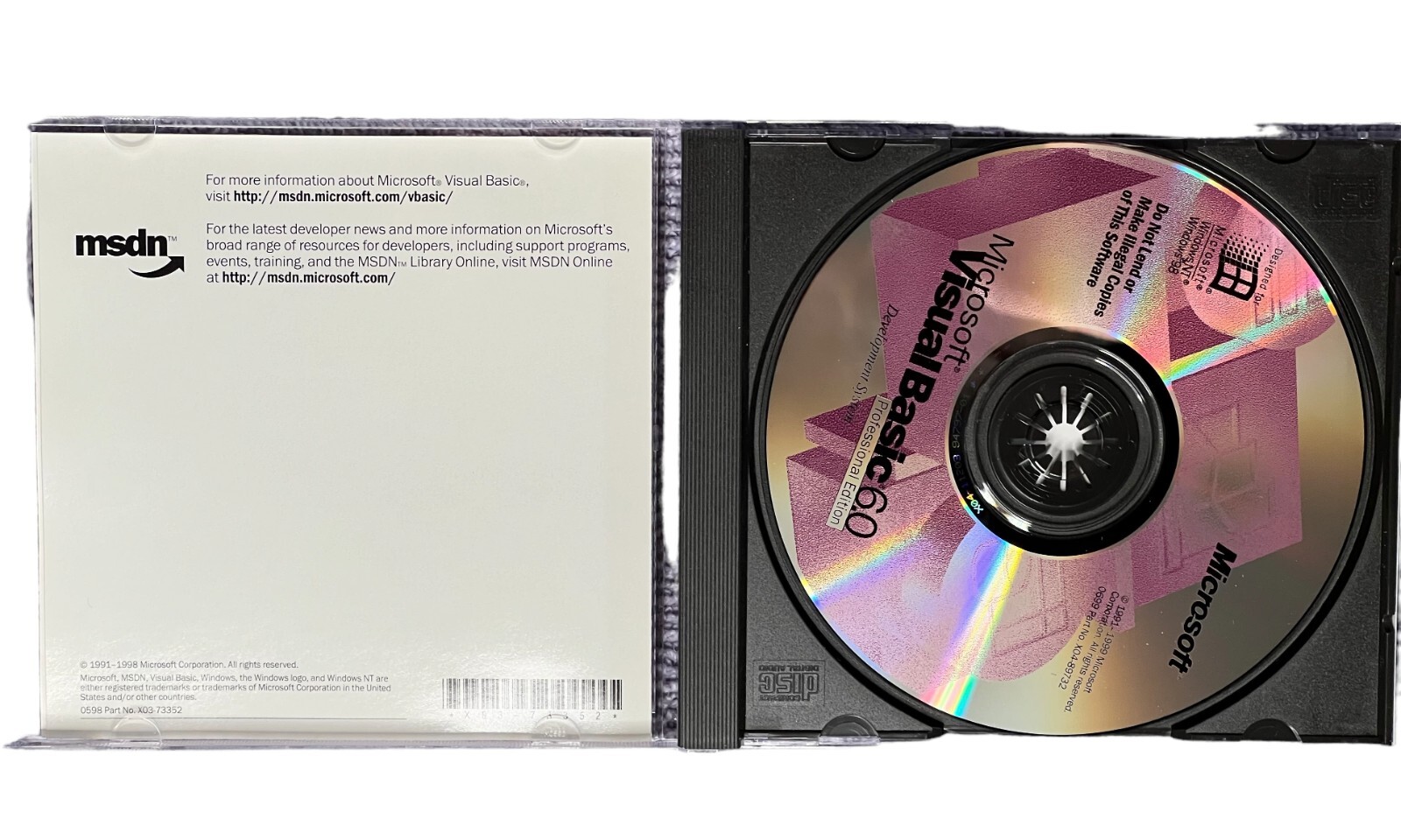 Microsoft Visual Basic 6.0 Professional Edition Windows 95, NT 4.0 or Later