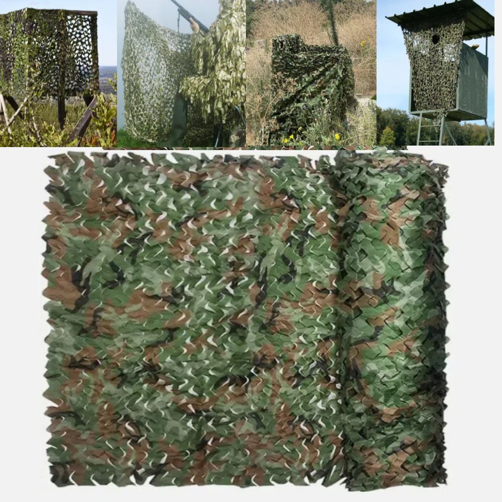 13x20FT Camouflage Netting Camo Army Net Woodland Camping Hunting Cover Shade US
