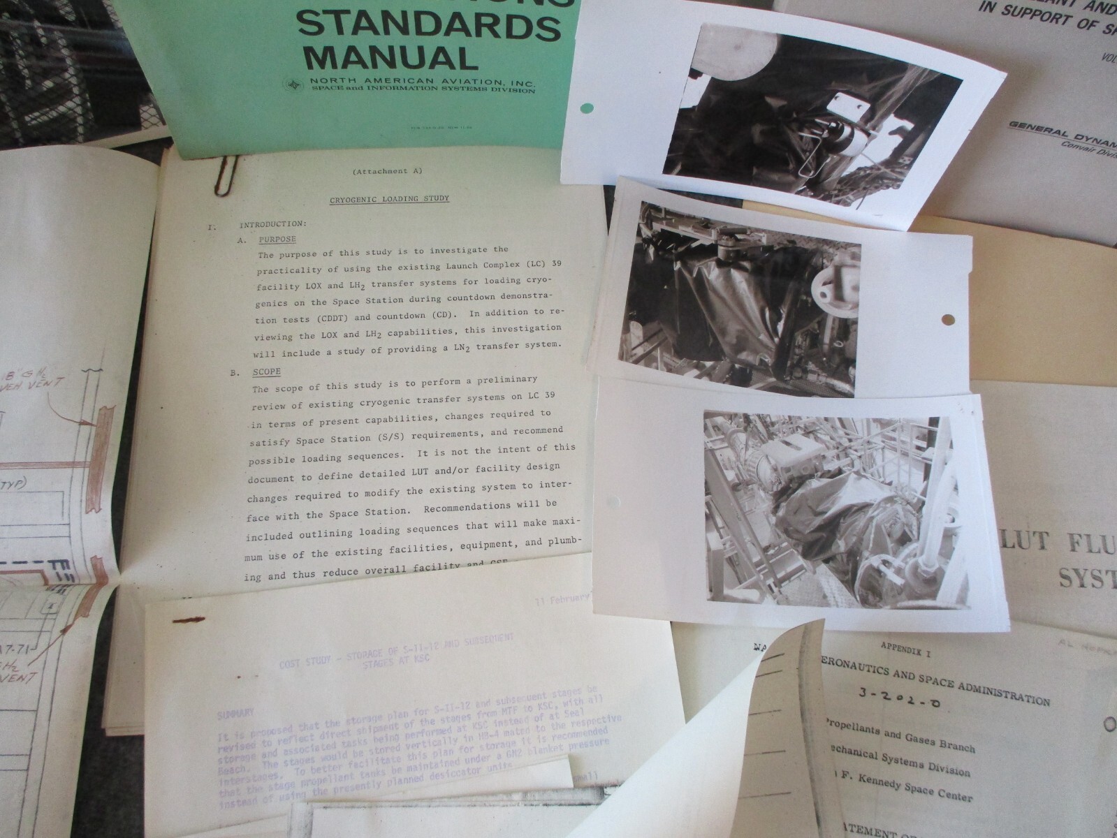 NASA SPACE SHUTTLE ROCKWELL GENERAL DYNAMICS PROPELLANT/CRYOGENICS PROPOSAL++