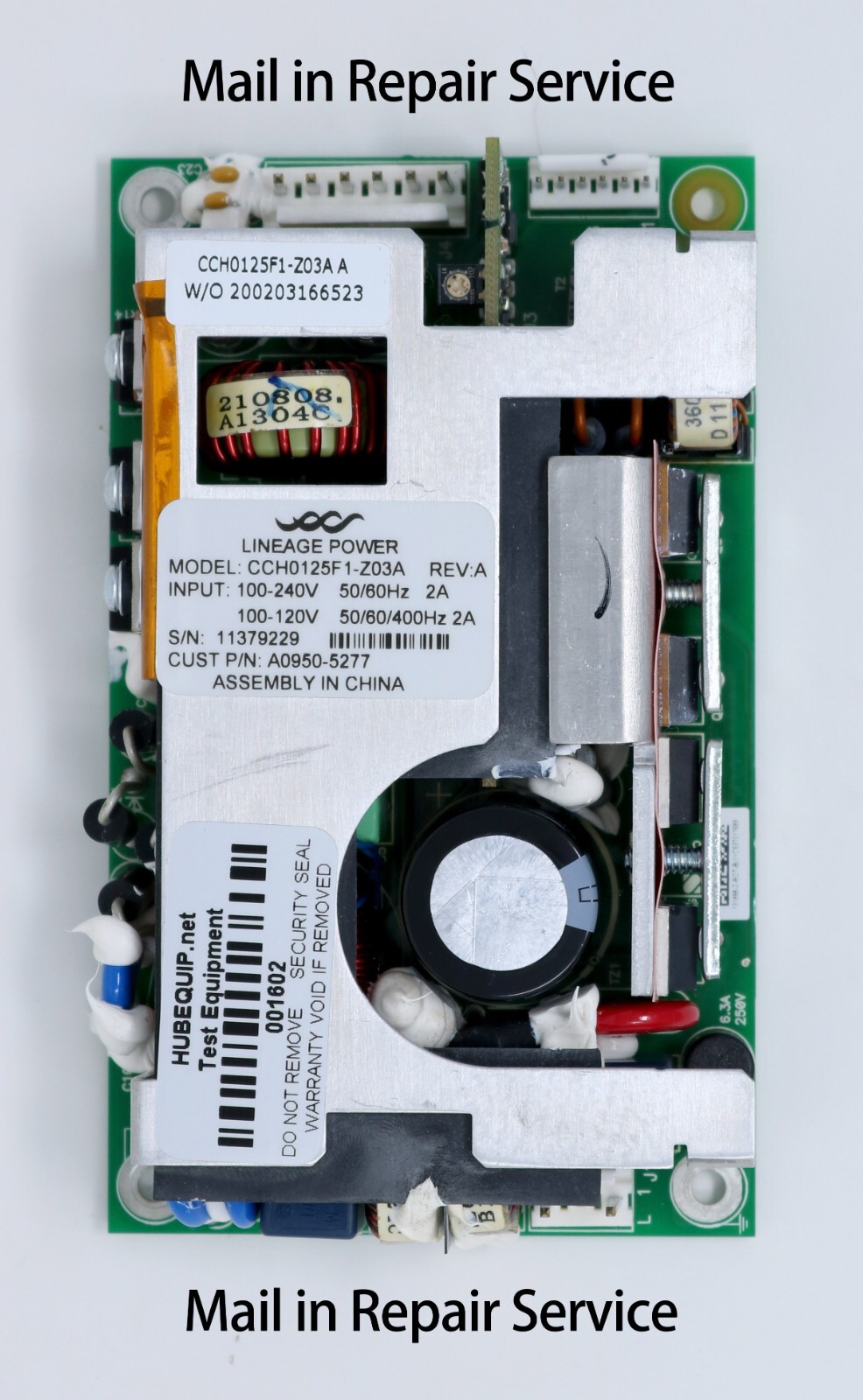 Agilent DSOX / MSOX 2000 / 3000 power supply CCH0125F1-Z03A Mail Repair Service