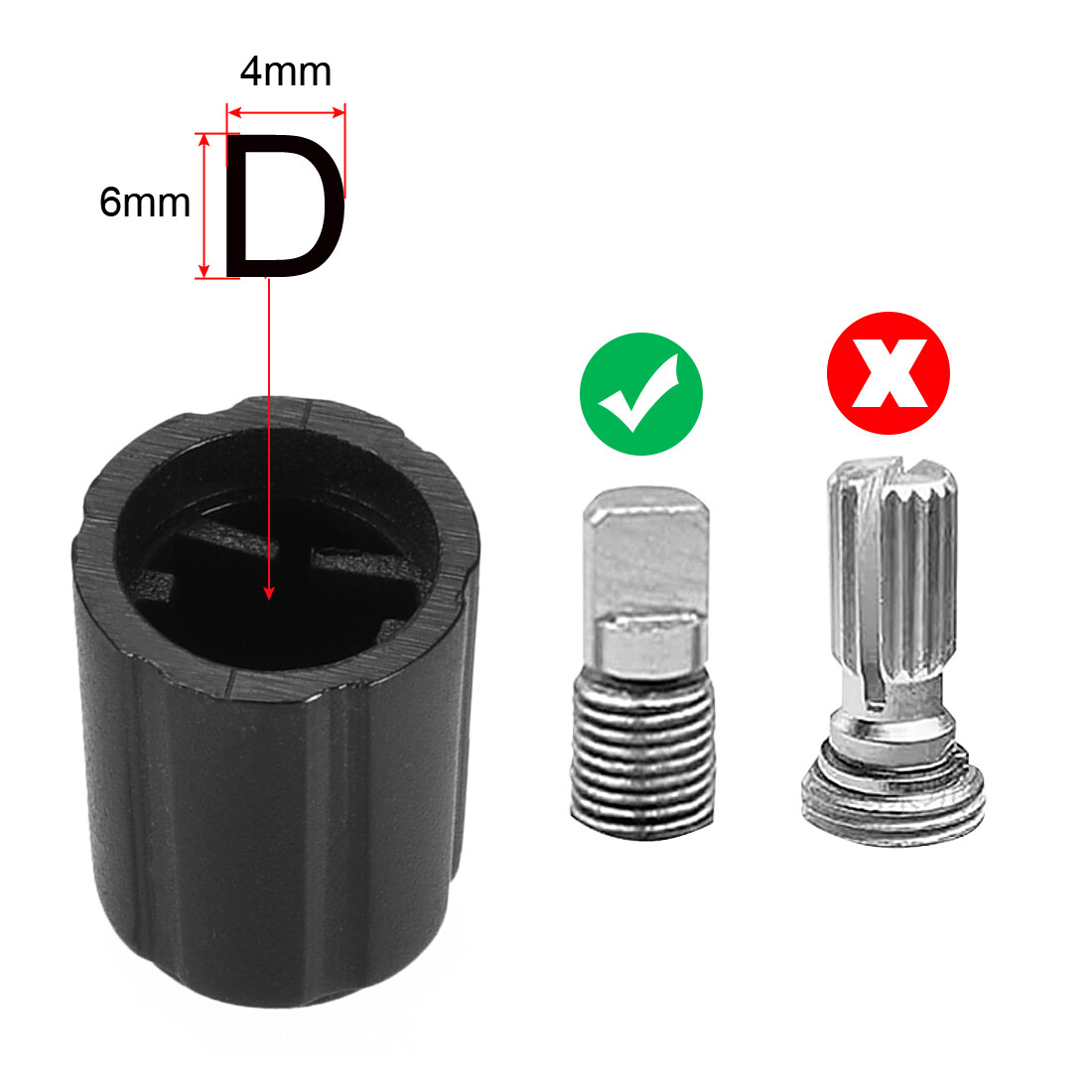 10 Pcs 4x6mm Potentiometer Control Knobs