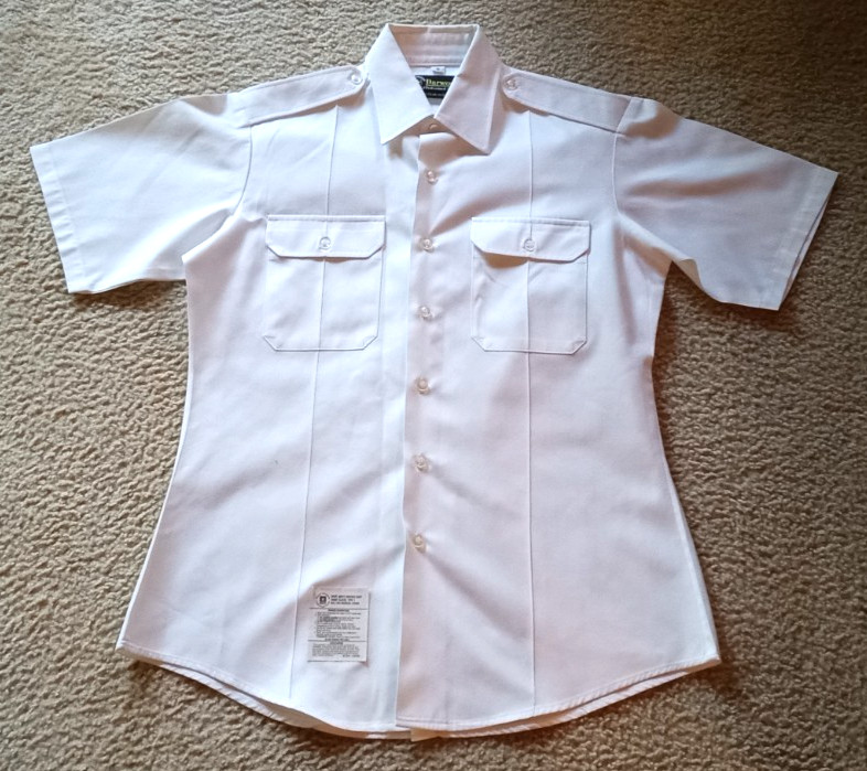 Darwood Team Soldier Certified Short Sleeve Tapered Type 1 White Shirt Army Sz16