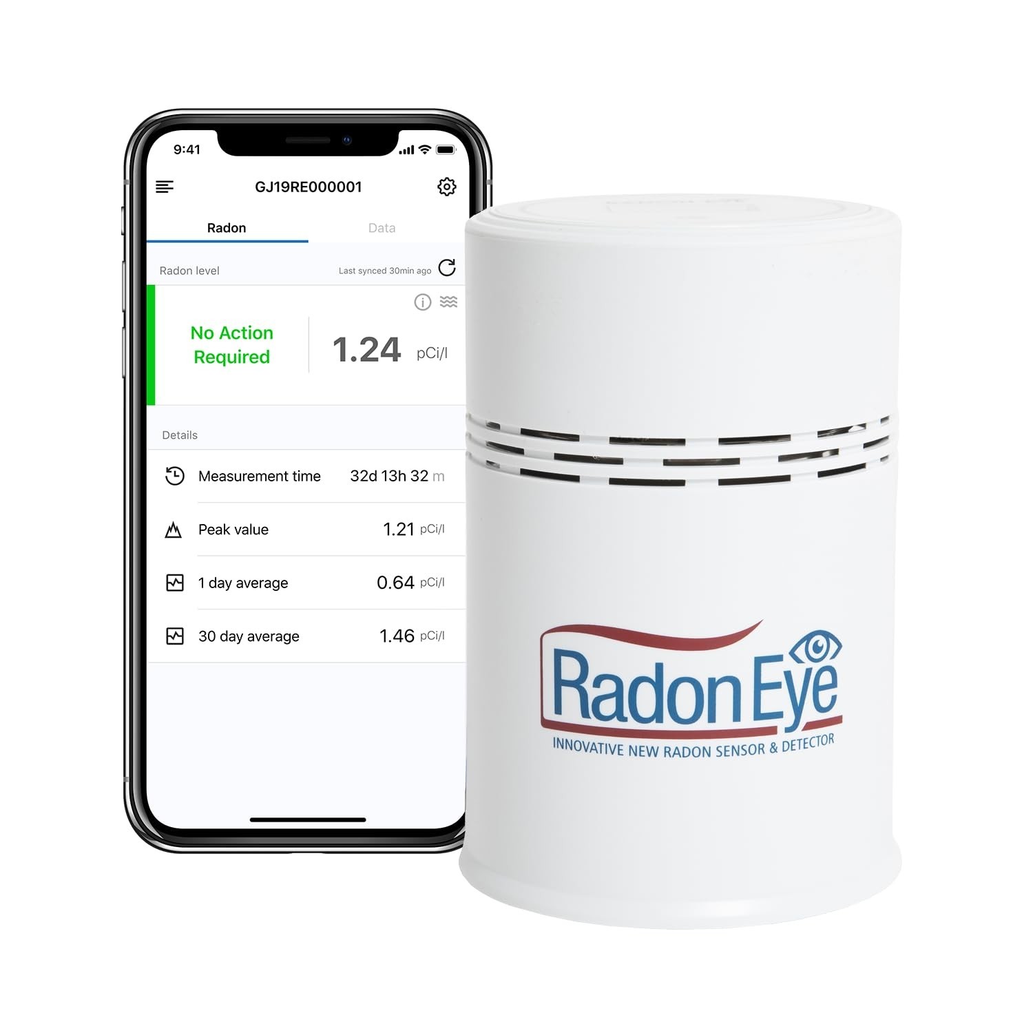 Ecosense RD200 RadonEye, Home Digital Radon Detector: Fast and Accurate Detec...