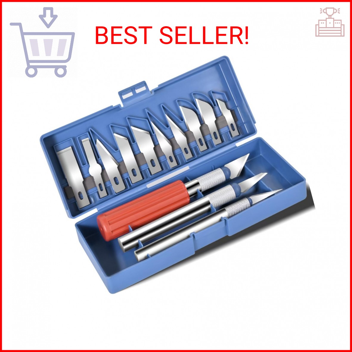 FJSENR 13-piece Precision Exacto Knife Set, including hobby and craft knives as
